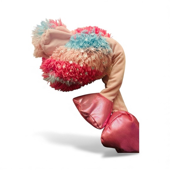 Plush Flamingo Toy with Metallic Stars NWT 28” Long - Picture 3 of 6